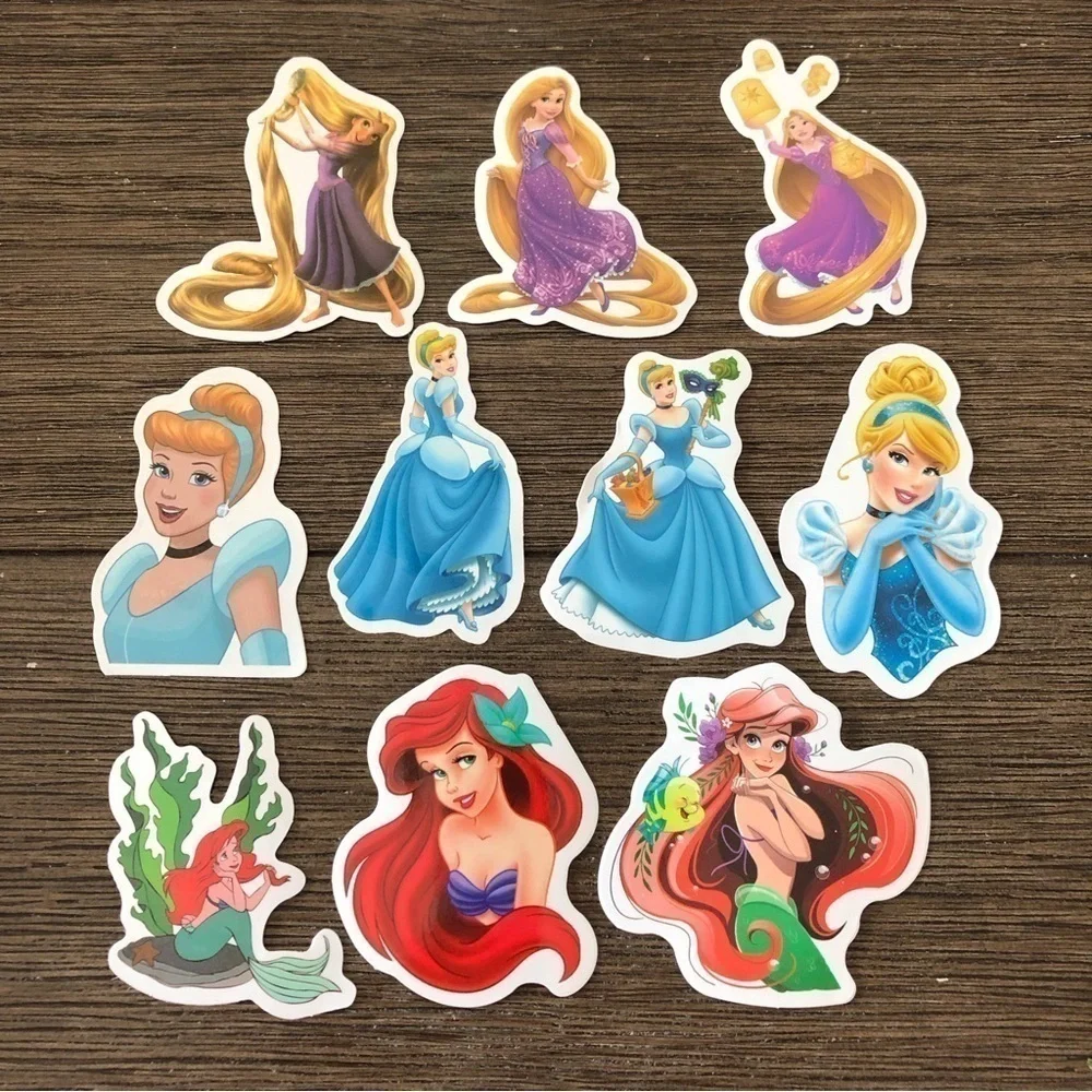Disney Sticker pack: Aladdin's Princess: Ariel, Cinderella, Repunzel